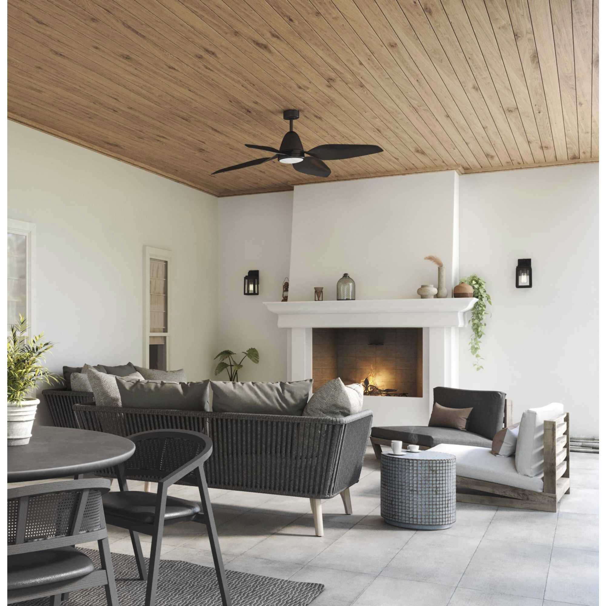 Grandbury 1 Light 12 inch Textured Black Outdoor Wall Lantern, with DURASHIELD, Small 